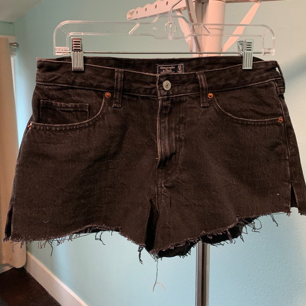 Abercrombie Low Rise Black Shorts